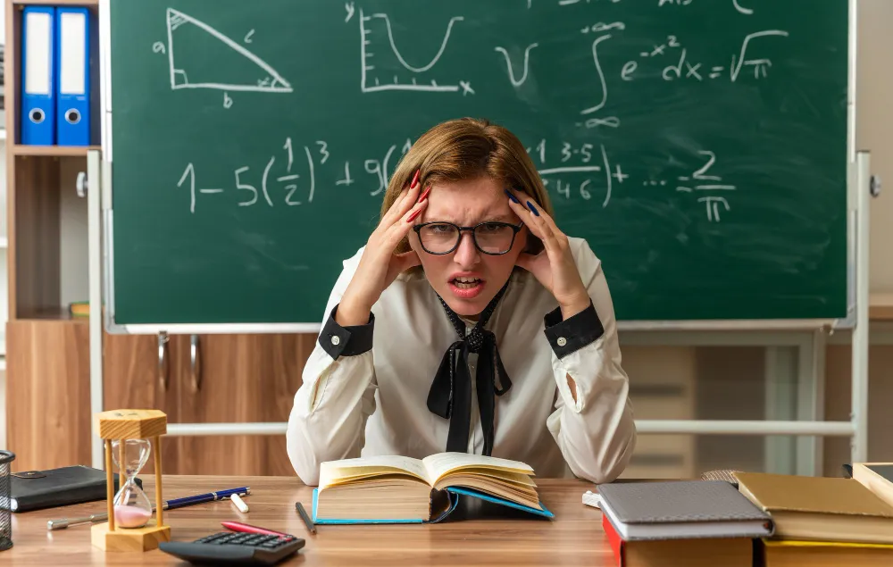 What Is ADHD image showing a student experiencing attention and concentration difficulties in a classroom setting